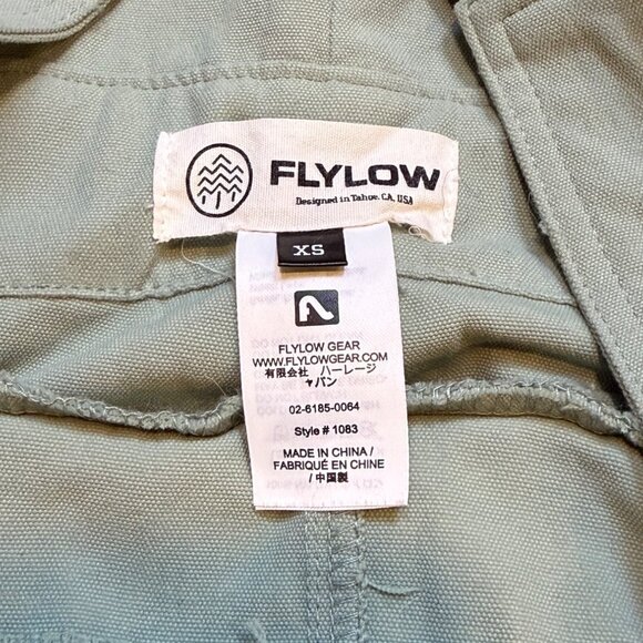 Flylow Trailworks Bib Overalls Sage Green Women’s Size XS - Picture 3 of 7